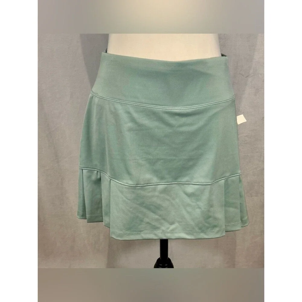 Sigrid Olsen Seafoam green golf and tennis pleated active skirt skort small NWT